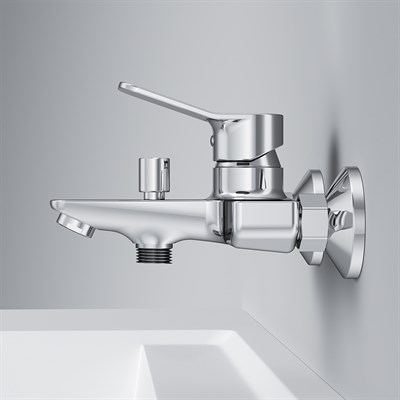 Смеситель AM.PM X-Joy для ванны и душа, излив 164мм, хром F85A10000 - фото 45112