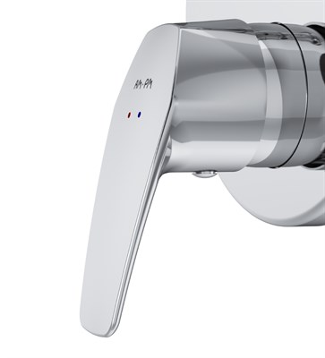 Смеситель AM.PM для ванны и душа Gem монтируемый в стену,хром F9085000 - фото 45137