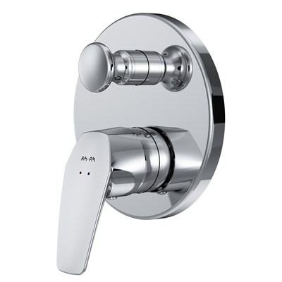 Смеситель AM.PM для ванны и душа Gem монтируемый в стену,хром F9085000 - фото 45141