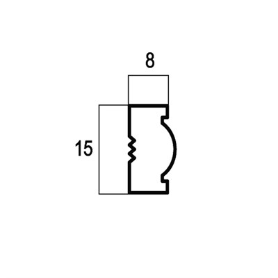 Багет интерьерный Скандинавия 105-12 Молдинг 15, цв. лен/72 - фото 45611