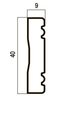 Багет интерьерный Травертин W40/GR4-1 Бордюр 40, цв. мрамор/31 - фото 45630