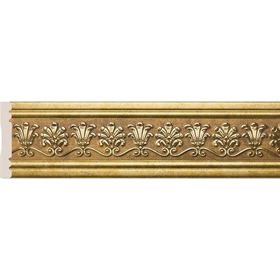 Багет интерьерный Эрмитаж W1080-4/G327/W80(2)P-G327 Бордюр 80-4 Пальметта, цв. Античное золото/28 - фото 45662