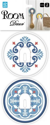 Элемент декоративный ROOM DECOR 2 Крючка голубые SHA 2004 - фото 46054