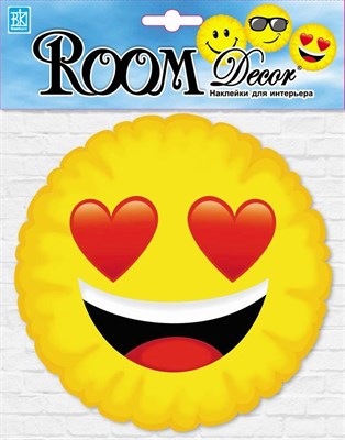 Элемент декоративный ROOM DECOR Смайлик любовь-мини PLA 4010 - фото 46103