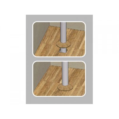 Розетты GRACE для труб напольные d-20мм Дуб шато 188 (2шт) - фото 46285