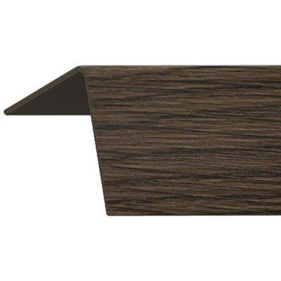 Угол GRACE ПВХ с тиснением Rico Moulding текстурный 20*20*2700 №125 (венге африка) - фото 46410