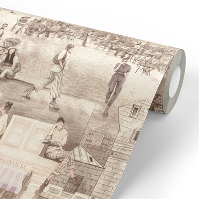 Обои EURO DECOR Monocle декор 7092-01 виниловые 1,06*10,05м (1упак-6рул) - фото 46533