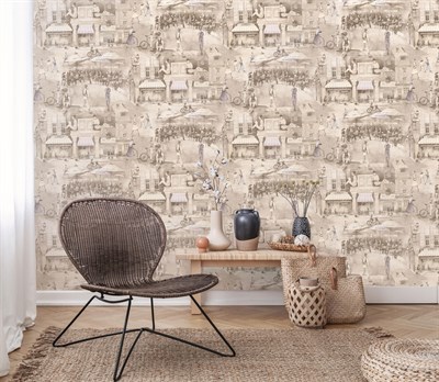 Обои EURO DECOR Monocle декор 7092-01 виниловые 1,06*10,05м (1упак-6рул) - фото 46534