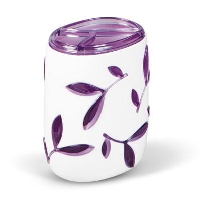 Стакан Tatkraft IMMANUEL OLIVE VIOLET для зубных щеток, многослойный, ударопрочный акрил 12066 - фото 47147