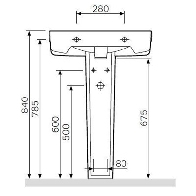 Пьедестал Joy C854910WH - фото 47503
