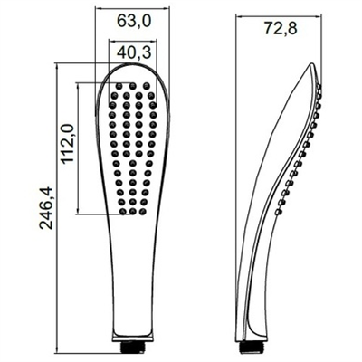 Лейка для душа IDDIS 1 реж. белая 0201F00i18 - фото 47790