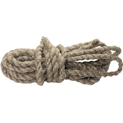 Веревка льнопеньковая, D=10мм, L=10м, крученная 94009 - фото 47984