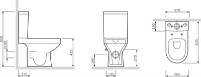 Унитаз-компакт AM.PM Spirit FlashClean с сиденьем микролифт C708600SC - фото 4829