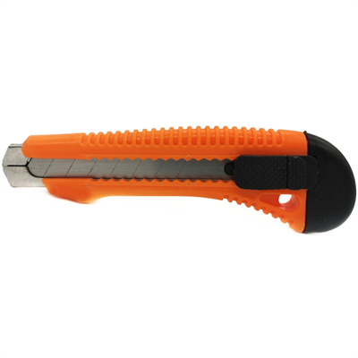 Нож ВИХРЬ 18 мм , пластиковый корпус, металлическая направляющая 73/10/10/2 - фото 48741