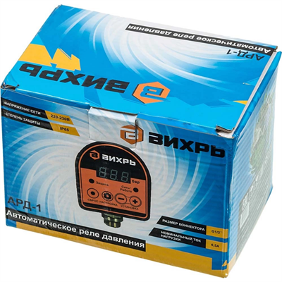 Реле давления ВИХРЬ автоматическое АРД-1 68/4/8 - фото 48756
