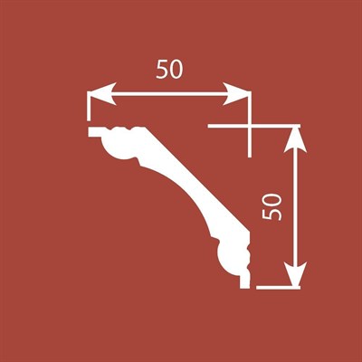 Карниз К1 50х50 2000мм Экополимер/17 - фото 49093