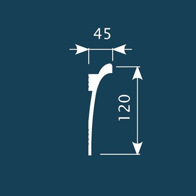 Карниз К3 120х45 2000мм Экополимер/13 - фото 49130