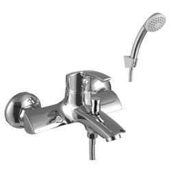 Смеситель STRIKE plus д/ванны с корот. изливом, с акс-ми, хром LM1102C - фото 4938