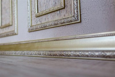 Багет интерьерный 155-937 Антик Кариз 70, цв.Платина/24 - фото 49676