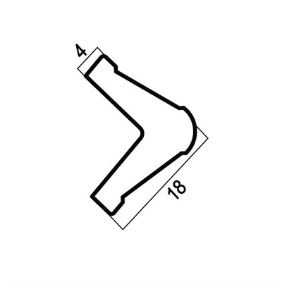 Багет интерьерный Травертин C18/GR4-1 Угол 18, цв. мрамор/70 - фото 49757