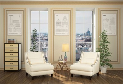 Багет интерьерный Травертин C18/GR4-1 Угол 18, цв. мрамор/70 - фото 49758