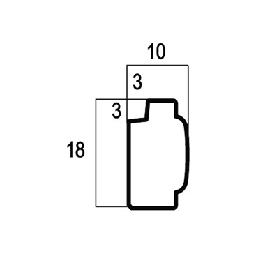 Багет интерьерный Венский лес 158-5 Багет 18, цв. ясень золотистый/56 - фото 49796
