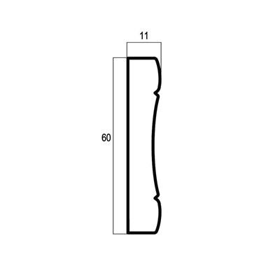 Багет интерьерный Антик 164-118 Бордюр 60, цв. Белый с золотом/27 - фото 49818