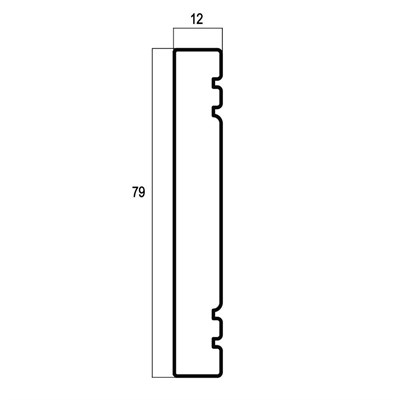 Багет интерьерный Антик 150-937 Бордюр 79, цв. Платина/24 - фото 49858