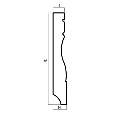 Багет интерьерный Антик 153-552, Плинтус 95, цв. Античное золото/18 - фото 49868