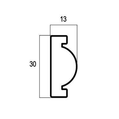 Багет интерьерный Антик 157-552 Молдинг 30, цв. античное золото/42 - фото 49873