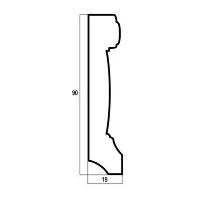 Багет интерьерный Антик 166-767, Плинтус 90, цв. Античная медь/14 - фото 49882