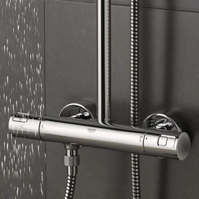 Душевая система GROHE Vitalio Start с термостатом для настенного монтажа THM 9,5L 27960001 - фото 50096