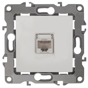Розетка ЭРА информационная RJ45 слоновая кость 12-3107-02 - фото 50151