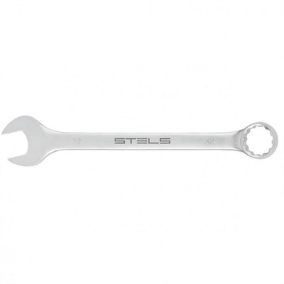 Ключ STELS комбинированный 32 мм. CrV матовый хром 15219 - фото 50698