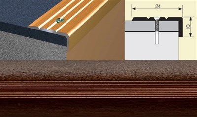 Угол 24*10 1,8 венге - фото 50875