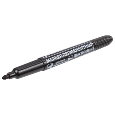 Маркер перманентный пулевидный наконеч.3,0мм черн. 13-0-050 - фото 50941