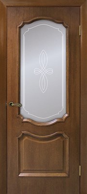Полотно ОМИС дверное Кармен КР 700*2000*34 дуб тонированный под орех - фото 51152