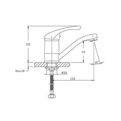 Смеситель Нептун 212B мини - фото 51309