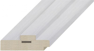 Коробка ОМИС дверная с пазами (пленка ПВХ, состоит из стойки-2,5шт) 2024*80*33 ясень перламутр - фото 51549