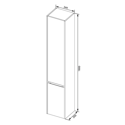 Пенал Клио-35 белый/Дуб Кантри 195723 - фото 51744