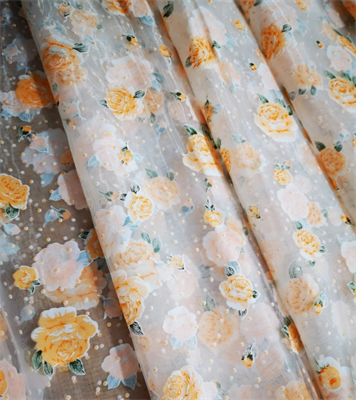 Тюль Розочка Айвори 24132 V-113 - фото 52069