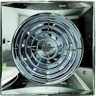 Вентилятор ЭРА осевой вытяжной с обратным клапаном D 100, декоративный AURA 4C Chrome - фото 52240