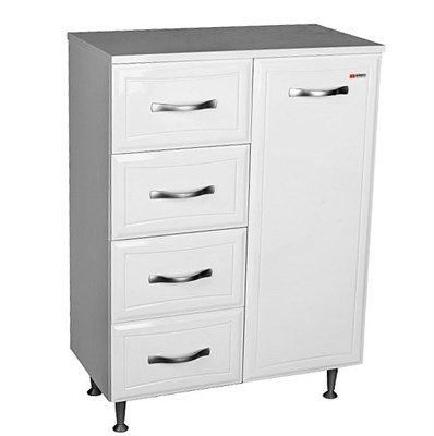 Комод Домино 60 с 4 ящиками и корзиной для белья DI44007K - фото 52285