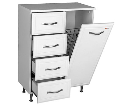 Комод Домино 60 с 4 ящиками и корзиной для белья DI44007K - фото 52286