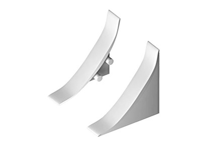 Фурнитура GRACE для бордюра для ванн и столешниц (1 вн. угол, 1 нар. угол, 2 торц загл.) ИС.131362 - фото 52351