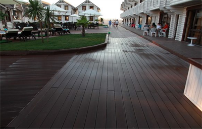 Доска террасная HOLZHOF-Y (шовная, кольца дерева) 145*23*4000мм, венге HHKD4000V - фото 52561