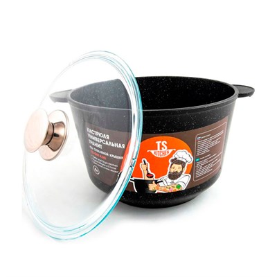 Кастрюля TS Kitchen универсальная Гранит 6,0л TS-G07 6.0G - фото 54038