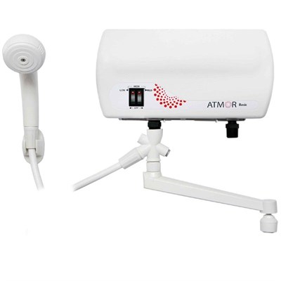 Водонагреватель ATMOR BASIC+ проточный электрический 5 KW COMBI 3520176 - фото 54233