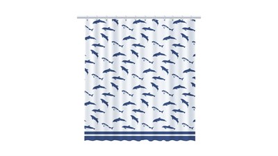 Шторка FIXSEN для ванной комнаты DOLPHINS FX-1502 - фото 54711