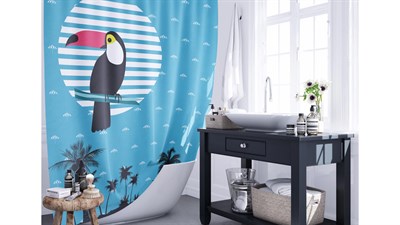 Шторка FIXSEN для ванной комнаты TUCAN FX-2502 - фото 54719